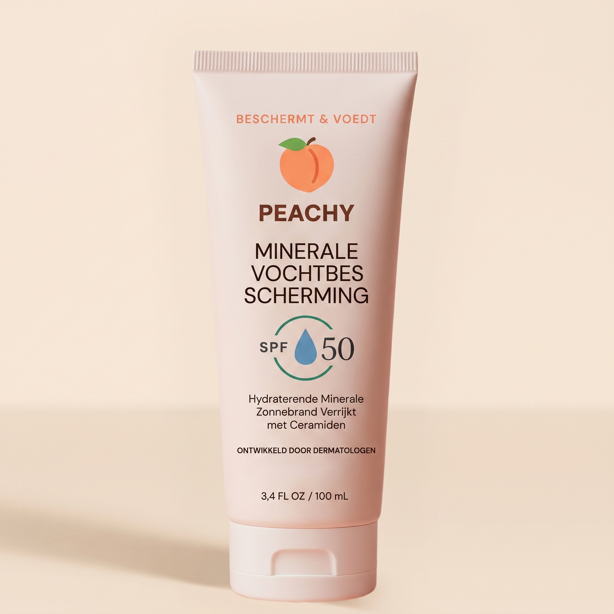 Peachy - Minerale vochtinbrengende zonnebrandcreme SPF 50